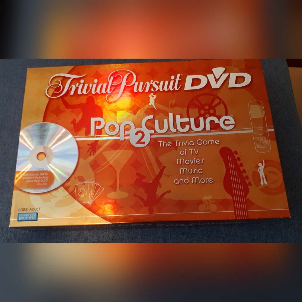 Trivial Pursuit DVD Pop Culture 2 Board Game Complete